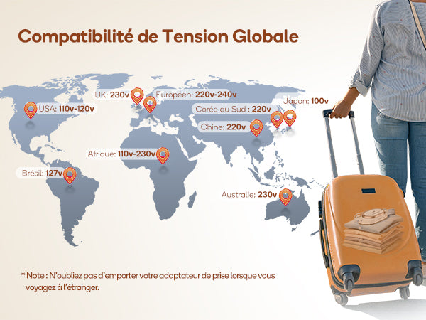 Mini Fer Voyage Dual Voltage Defroiss – Petit & Léger