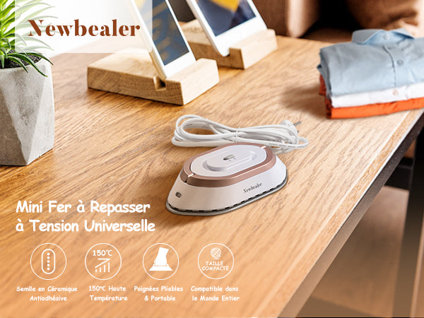 Mini Fer Voyage Dual Voltage Defroiss – Petit & Léger