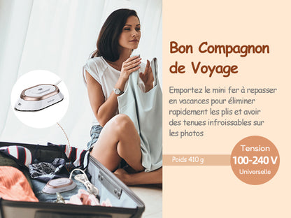 Mini Fer Voyage Dual Voltage Defroiss – Petit & Léger